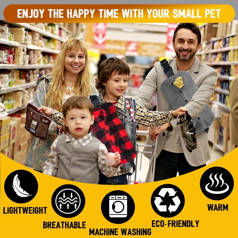 WATFOON Adjustable Lizard Leather Leash Harness and Bearded Dragon Carrier Sling, Reptile Small Pet Training Leashes and Beardie Snuggle Sling Bag for Outdoor Travel (XL Black) - Image 3